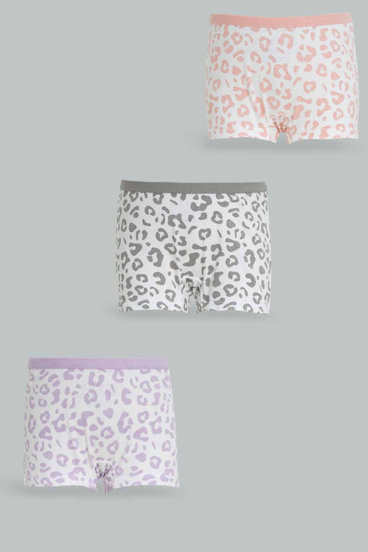 Redtag-Girls-3Pk-Boxer-Brief---Yellow,-Pink,-Black-Spot-365,-Category:Briefs,-Colour:Yellow,-Deals:New-In,-Dept:Girls,-ESS,-Filter:Girls-(2-to-8-Yrs),-GIR-Briefs,-New-In-GIR-APL,-Non-Sale,-Section:Girls-(0-to-14Yrs)-Girls-2 to 8 Years