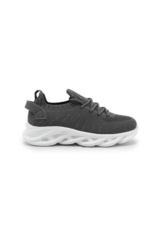 Redtag-Grey-Knit-Sneaker-BOY-Trainers,-Category:Trainers,-Colour:Grey,-Deals:New-In,-Dept:Boys,-Filter:Boys-Footwear-(3-to-5-Yrs),-New-In-BOY-FOO,-Non-Sale,-Section:Boys-(0-to-14Yrs),-W22B-Boys-3 to 5 Years