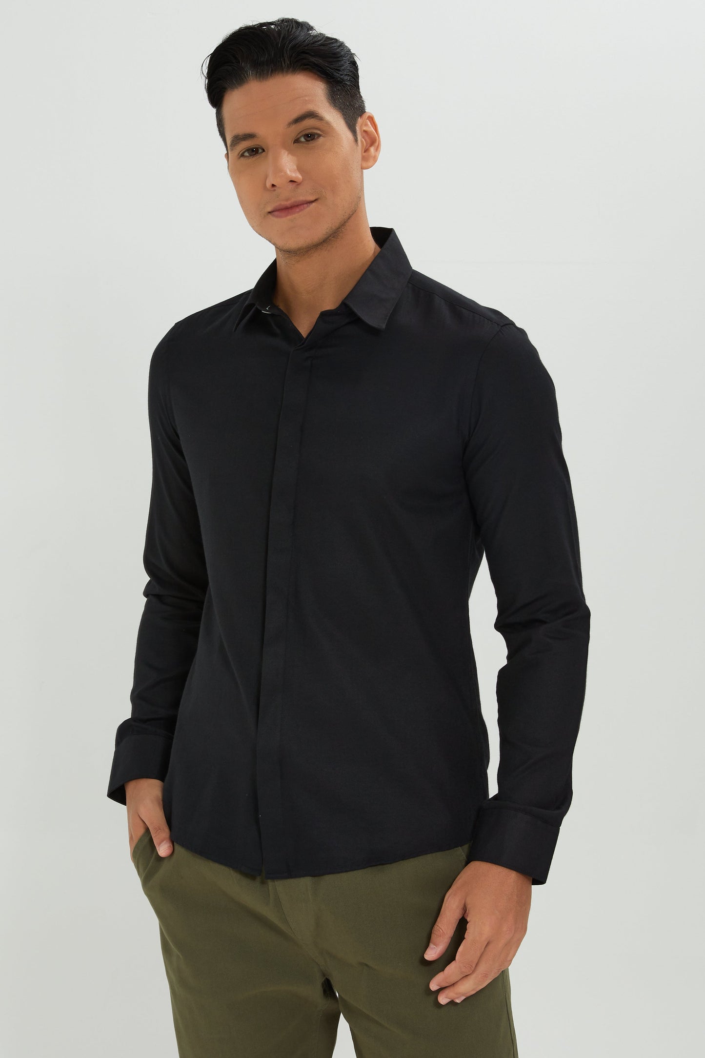 Men Black Formal Shirt