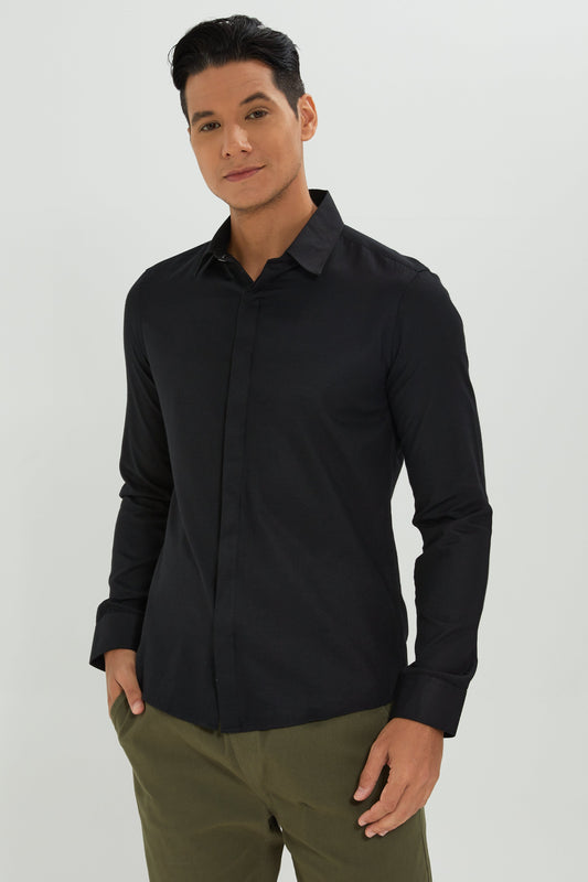 Men Black Formal Shirt