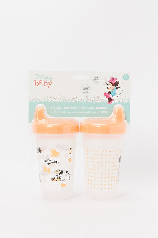 Redtag-Pink/White-Pack-Of-2-Minnie--Bpa-Free-Baby-Sippy-Cup-Category:Newborn-Accessories,-CHR,-CHR:CHR,-Colour:Pink,-Deals:New-In,-Dept:New-Born,-Filter:Newborn-Accessories,-H1:ACC,-H2:NBN,-H3:NUF,-H4:NUF,-NBN-Newborn-Accessories,-New-In,-New-In-NBN-ACC,-Non-Sale,-Packs,-S23A,-Season:S23B,-Section:Boys-(0-to-14Yrs),-Set:Set-of-2,-Style:INFANT-FEEDING-New-Born-Baby-
