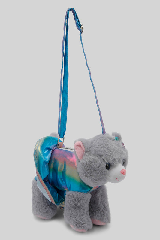 Redtag-Multi-Colour-Character-Faux-Fur-Cross-Body-Bag-Category:Bags,-Colour:Assorted,-Filter:Girls-Accessories,-GIR-Bags,-New-In,-New-In-GIR-ACC,-Non-Sale,-Section:Girls-(0-to-14Yrs),-W22B-Girls-