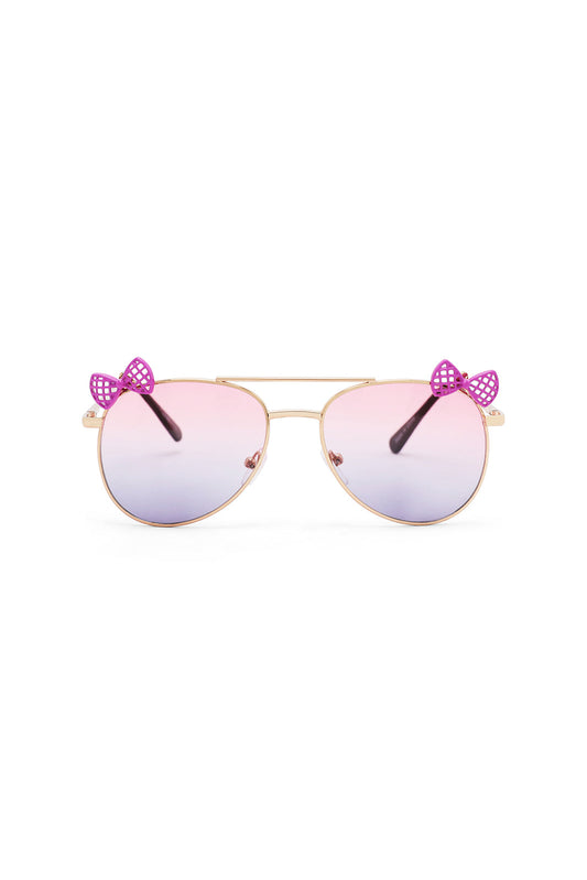 Redtag-Aviator-Bow-Embellished-Frame-Sunglasses-Category:Sunglasses,-Colour:Assorted,-Dept:Girls,-Filter:Girls-Accessories,-GIR-Sunglasses,-New-In,-New-In-GIR-ACC,-Non-Sale,-Section:Girls-(0-to-14Yrs),-W22B-Girls-