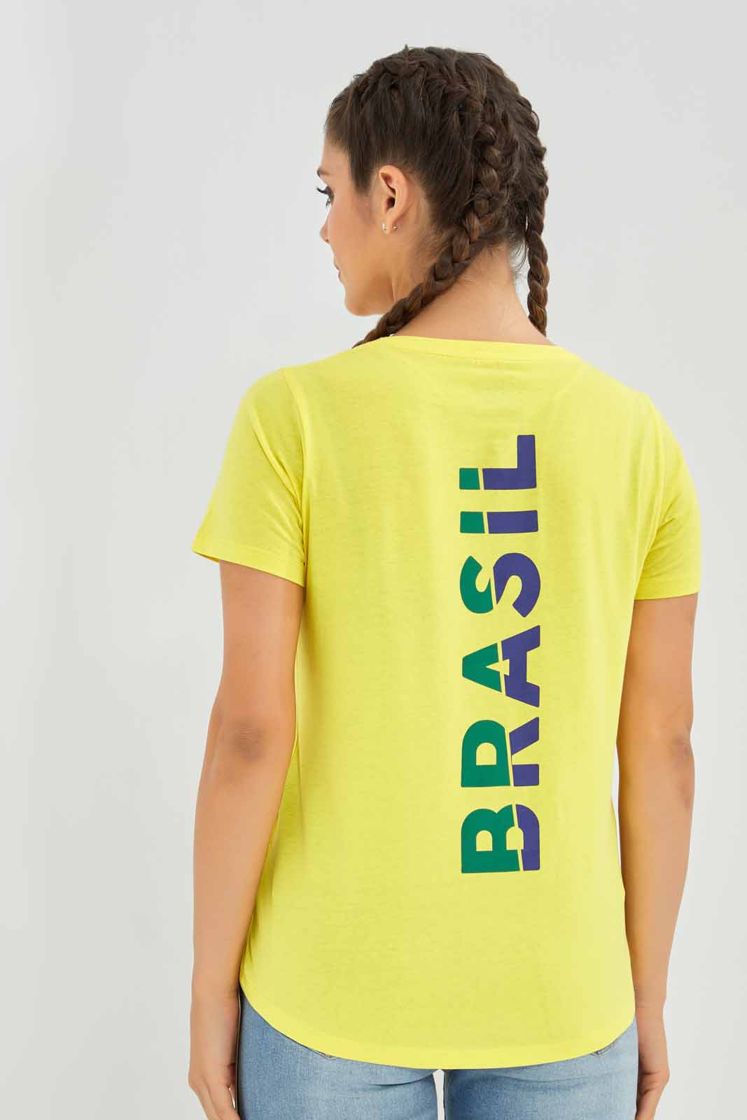 Redtag-Women-Yellow-Brazil-Placement-Print-Active-T-Shirt-Category:T-Shirts,-Colour:Yellow,-Deals:New-In,-Filter:Women's-Clothing,-FWC,-New-In-Women-APL,-Non-Sale,-Section:Women,-W22B,-Women-T-Shirts-Women's-