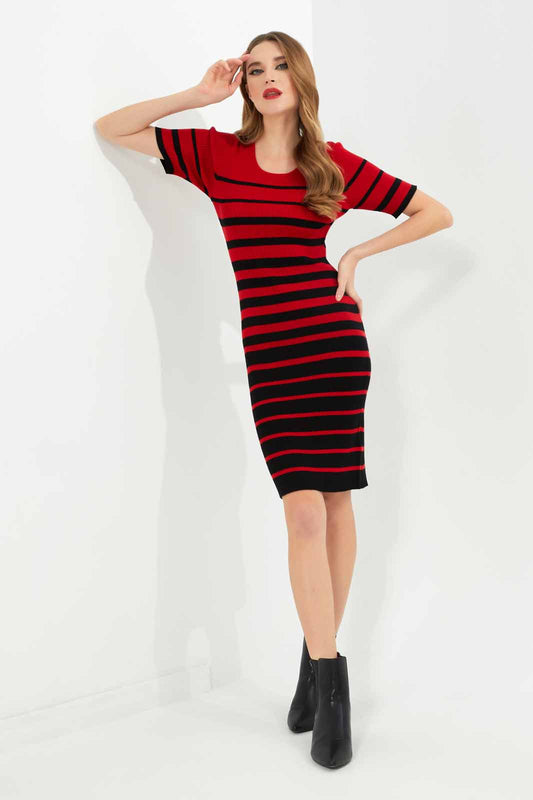 Redtag-Women-Assorted-Short-Sleeve-Knitted-Drs-Category:Dresses,-Colour:Assorted,-Deals:New-In,-Dept:Ladieswear,-Filter:Women's-Clothing,-LEC,-LEC-Dresses,-New-In-LEC-APL,-Non-Sale,-S23A,-Section:Women-Women's-