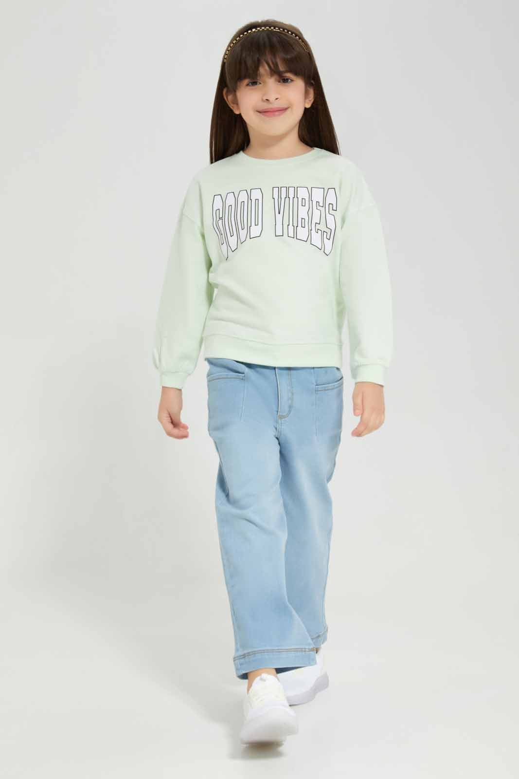 Redtag-Girls-Light-Wash-Wide-Leg-Jeans-Category:Jeans,-Colour:Light-Wash,-Deals:New-In,-Filter:Girls-(2-to-8-Yrs),-GIR-Jeans,-New-In-GIR-APL,-Non-Sale,-Section:Girls-(0-to-14Yrs),-W22B-Girls-2 to 8 Years