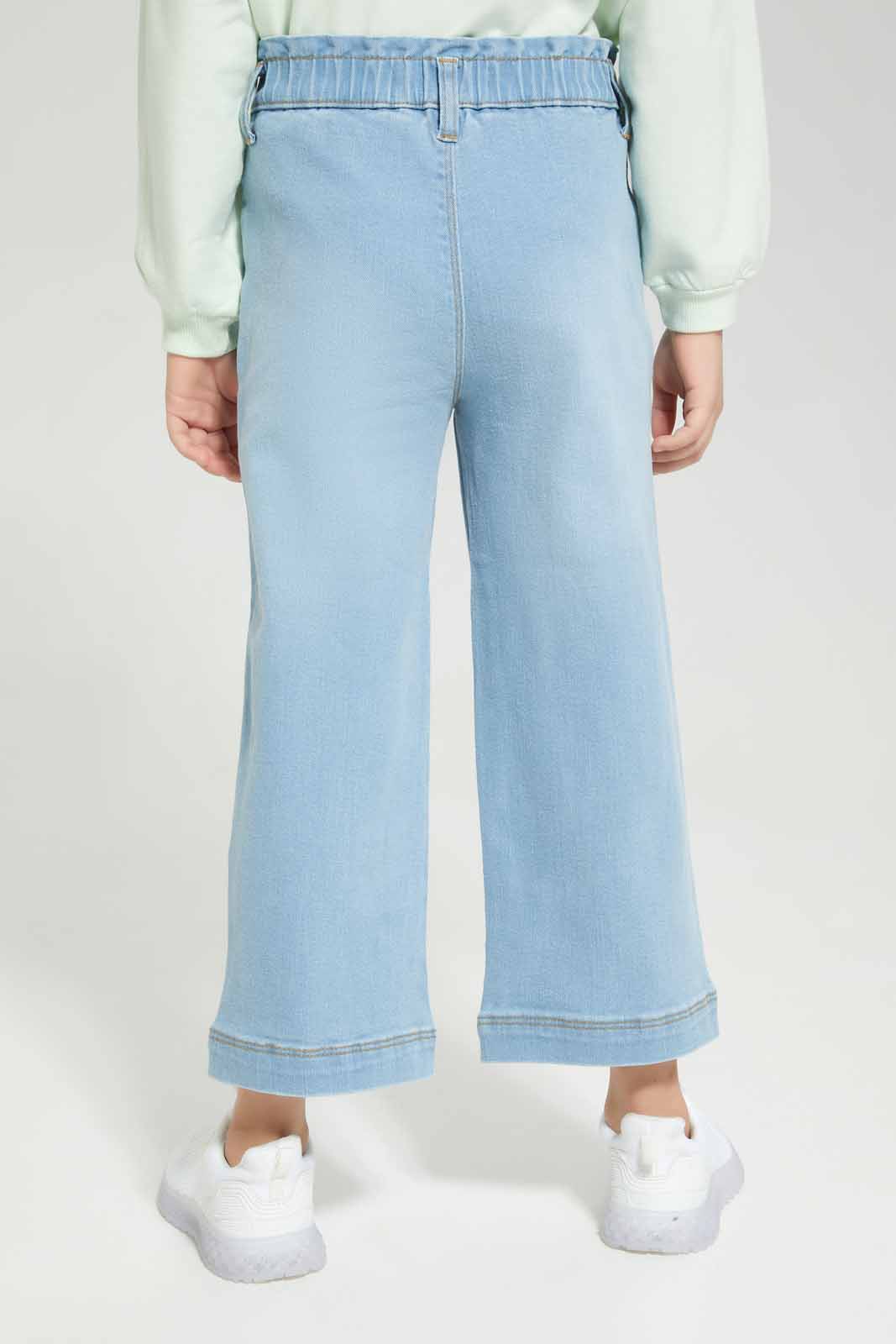 Redtag-Girls-Light-Wash-Wide-Leg-Jeans-Category:Jeans,-Colour:Light-Wash,-Deals:New-In,-Filter:Girls-(2-to-8-Yrs),-GIR-Jeans,-New-In-GIR-APL,-Non-Sale,-Section:Girls-(0-to-14Yrs),-W22B-Girls-2 to 8 Years