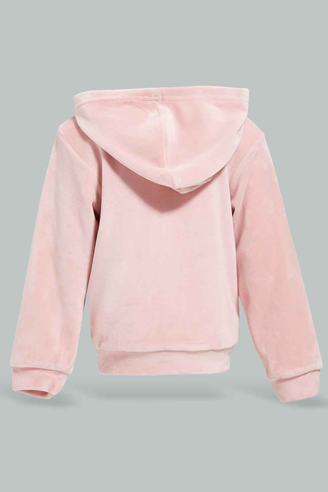 Redtag-Girls-Pink-Velvet-Solid-Jogset-Category:Jog-Sets,-Colour:Apricot,-Deals:New-In,-Filter:Infant-Girls-(3-to-24-Mths),-ING-Jog-Sets,-New-In-ING-APL,-Non-Sale,-Section:Girls-(0-to-14Yrs),-W22B-Infant-Girls-3 to 24 Months