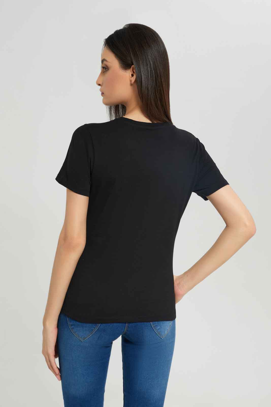 Redtag-Women-Black-Dumbo-Printed-T-Shirt-Category:T-Shirts,-Colour:Black,-Deals:New-In,-Dept:Ladieswear,-Filter:Women's-Clothing,-New-In-Women-APL,-Non-Sale,-Section:Women,-TBL,-W22A,-Women-T-Shirts-Women's-