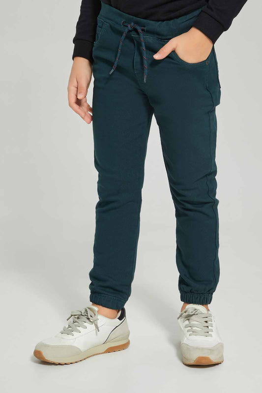 Redtag-Boys-Patrol-Blue-Knit-Denim-Jogger-BOY-Jeans,-Category:Jeans,-Colour:Blue,-Deals:New-In,-Dept:Boys,-Filter:Boys-(2-to-8-Yrs),-New-In-BOY-APL,-Non-Sale,-Section:Boys-(0-to-14Yrs),-W22B-Boys-2 to 8 Years