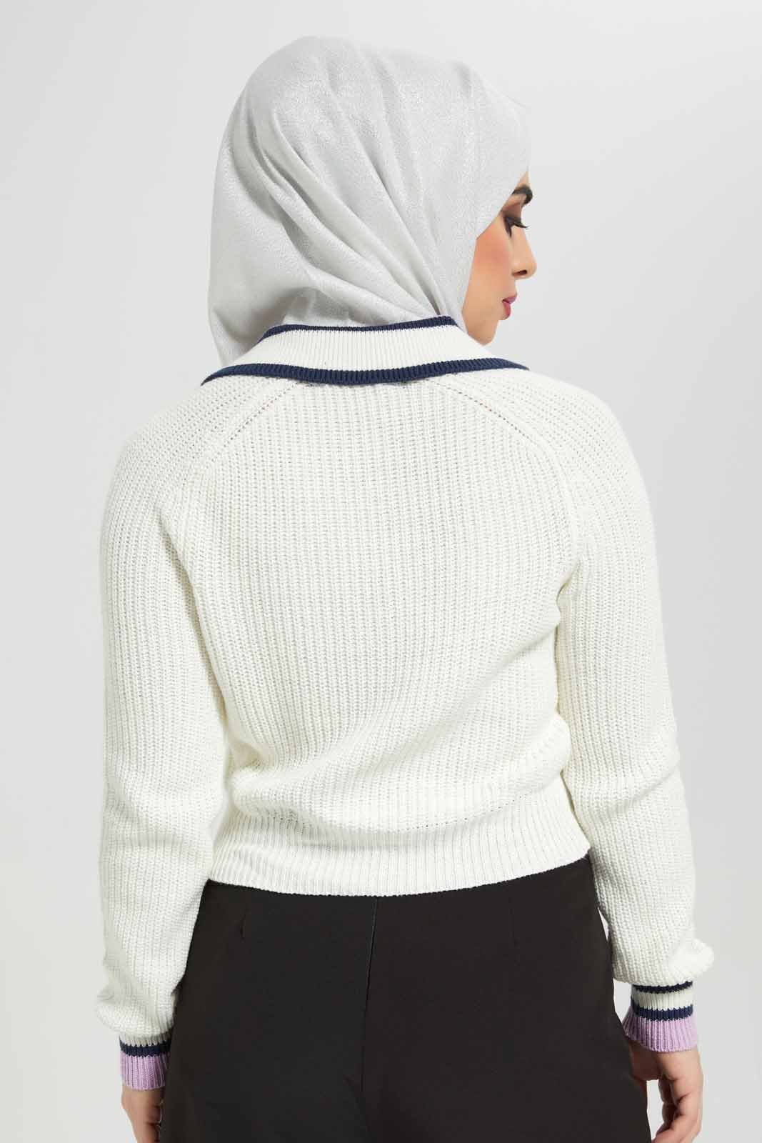 Redtag-Women-White-Buttoned-Up-Long-Sleeve-Pullover-Category:Pullovers,-Colour:White,-Deals:New-In,-Filter:Women's-Clothing,-LMC,-Modest,-New-In-Women-APL,-Non-Sale,-Section:Women,-W22B,-Women-Pullovers--