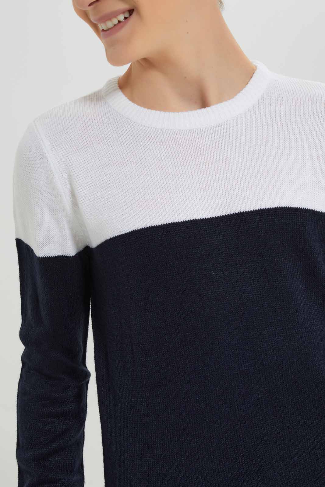 Redtag-Boys-Navy/White-Plain-Pullover-(blank),-BSR-Pullovers,-Category:Pullovers,-Colour:White,-Deals:New-In,-Dept:Boys,-Filter:Senior-Boys-(8-to-14-Yrs),-New-In-BSR-APL,-Non-Sale,-Section:Boys-(0-to-14Yrs),-W22B-Senior-Boys-9 to 14 Years