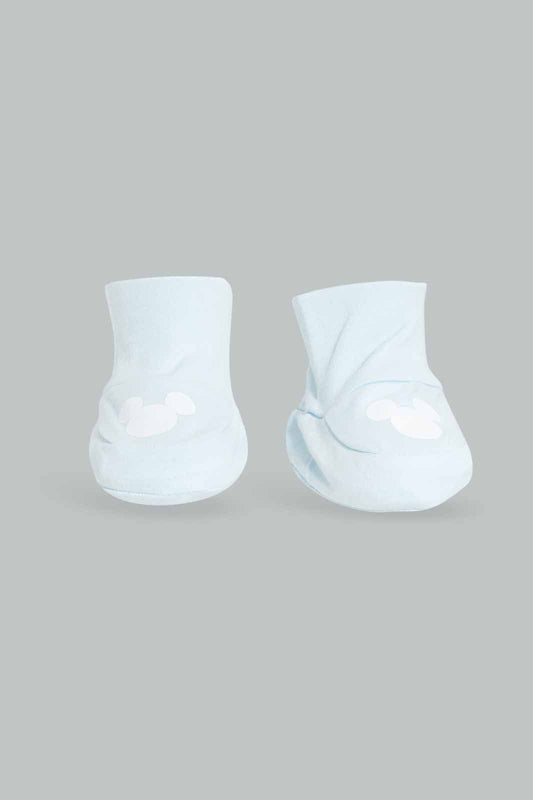 Redtag-Boys-Blue-2Pc-Mickey-Mouse-Mittens-And-Booties-Pack-Category:Booties,-CHA,-Colour:White,-Deals:New-In,-Dept:New-Born,-Filter:Baby-(0-to-12-Mths),-NBB-Booties,-New-In-NBB-APL,-Non-Sale,-Section:Boys-(0-to-14Yrs),-W22B-Baby-