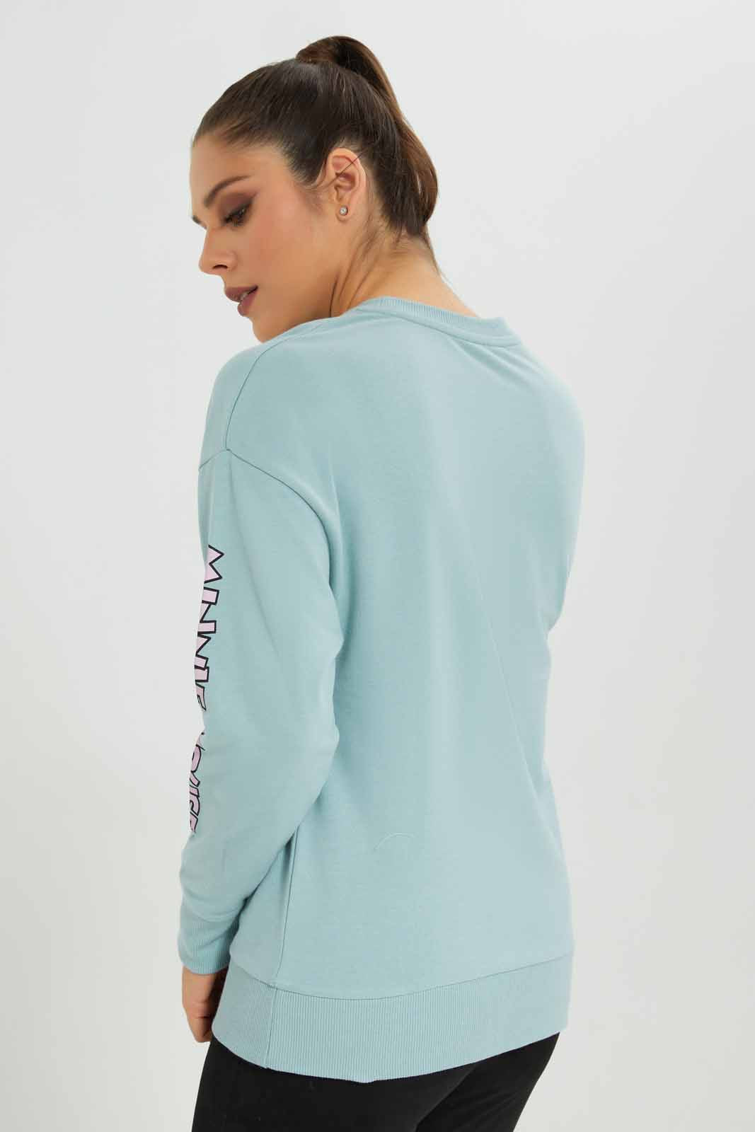 Redtag-Women-Mint-Minnie-Mouse-Printed-Charate-Sweatshirt-(blank),-Category:Sweatshirts,-Colour:Mint,-Deals:New-In,-Filter:Women's-Clothing,-New-In-Women-APL,-Non-Sale,-Section:Women,-W22B,-Women-Sweatshirts-Women's-