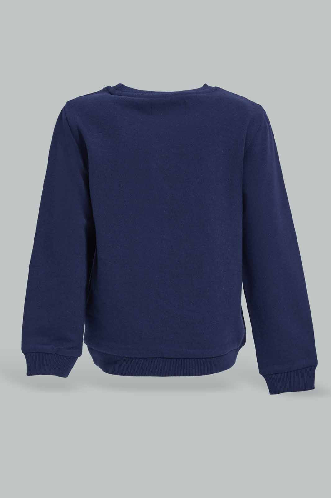 Redtag-Boys-Cream-And-Navy-2-Pack-Sweatshirts-Category:Sweatshirts,-Colour:Navy,-Deals:New-In,-Filter:Infant-Boys-(3-to-24-Mths),-INB-Sweatshirts,-New-In-INB-APL,-Non-Sale,-Section:Boys-(0-to-14Yrs),-W22B-Infant-Boys-3 to 24 Months