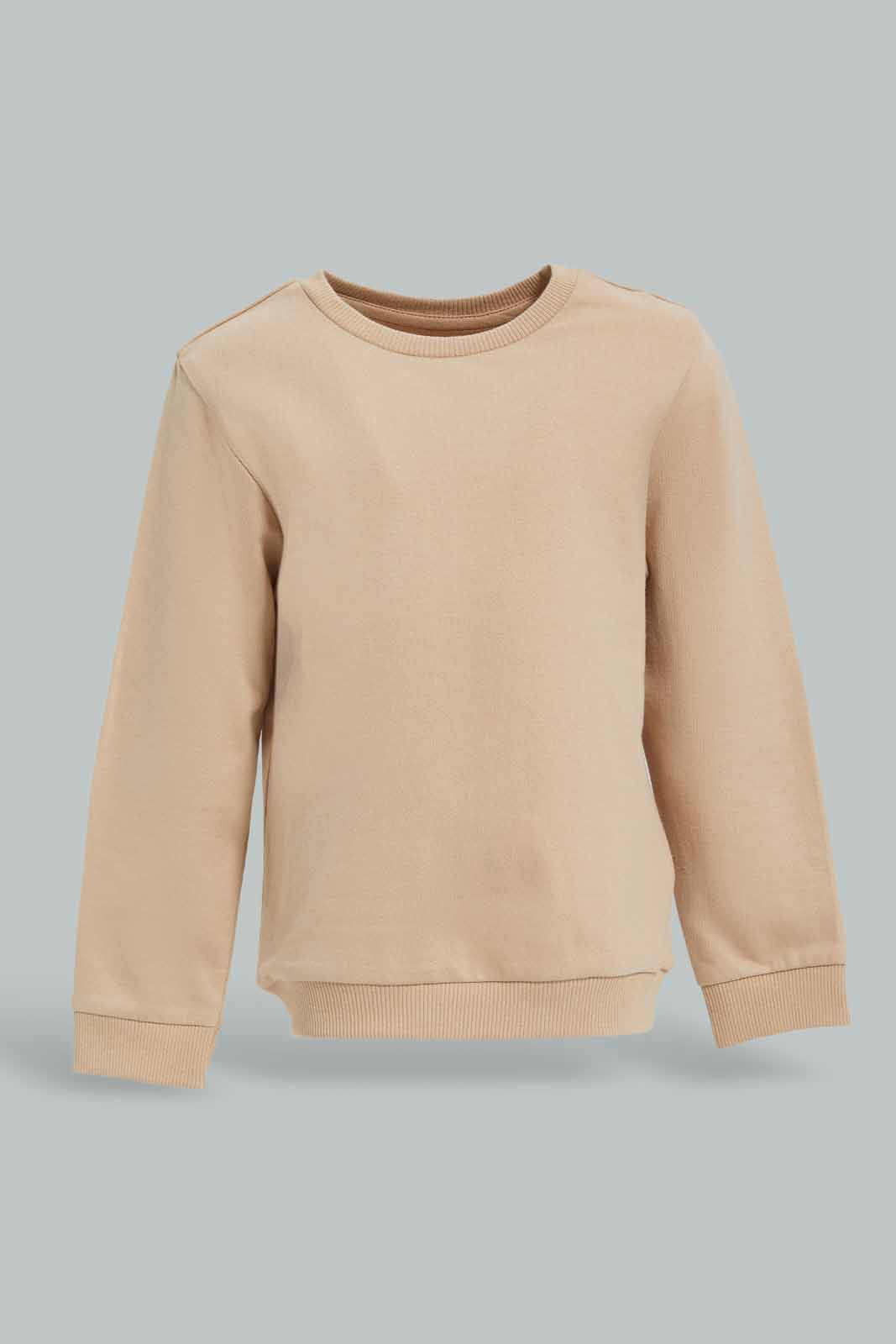 Redtag-Boys-Cream-And-Navy-2-Pack-Sweatshirts-Category:Sweatshirts,-Colour:Navy,-Deals:New-In,-Filter:Infant-Boys-(3-to-24-Mths),-INB-Sweatshirts,-New-In-INB-APL,-Non-Sale,-Section:Boys-(0-to-14Yrs),-W22B-Infant-Boys-3 to 24 Months