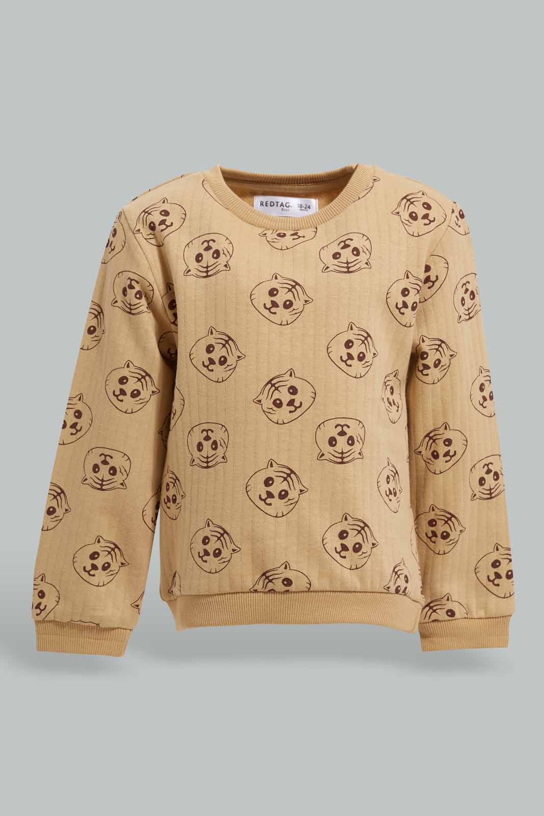 Redtag-Boys-Stone-Panelled-Printed-Jogging-Suit-Category:Jog-Sets,-Colour:Beige,-Deals:New-In,-Filter:Infant-Boys-(3-to-24-Mths),-INB-Jog-Sets,-New-In-INB-APL,-Non-Sale,-Section:Boys-(0-to-14Yrs),-W22B-Infant-Boys-3 to 24 Months
