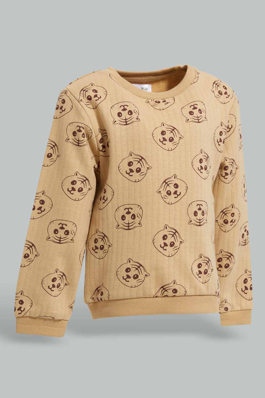 Redtag-Boys-Stone-Panelled-Printed-Jogging-Suit-Category:Jog-Sets,-Colour:Beige,-Deals:New-In,-Filter:Infant-Boys-(3-to-24-Mths),-INB-Jog-Sets,-New-In-INB-APL,-Non-Sale,-Section:Boys-(0-to-14Yrs),-W22B-Infant-Boys-3 to 24 Months