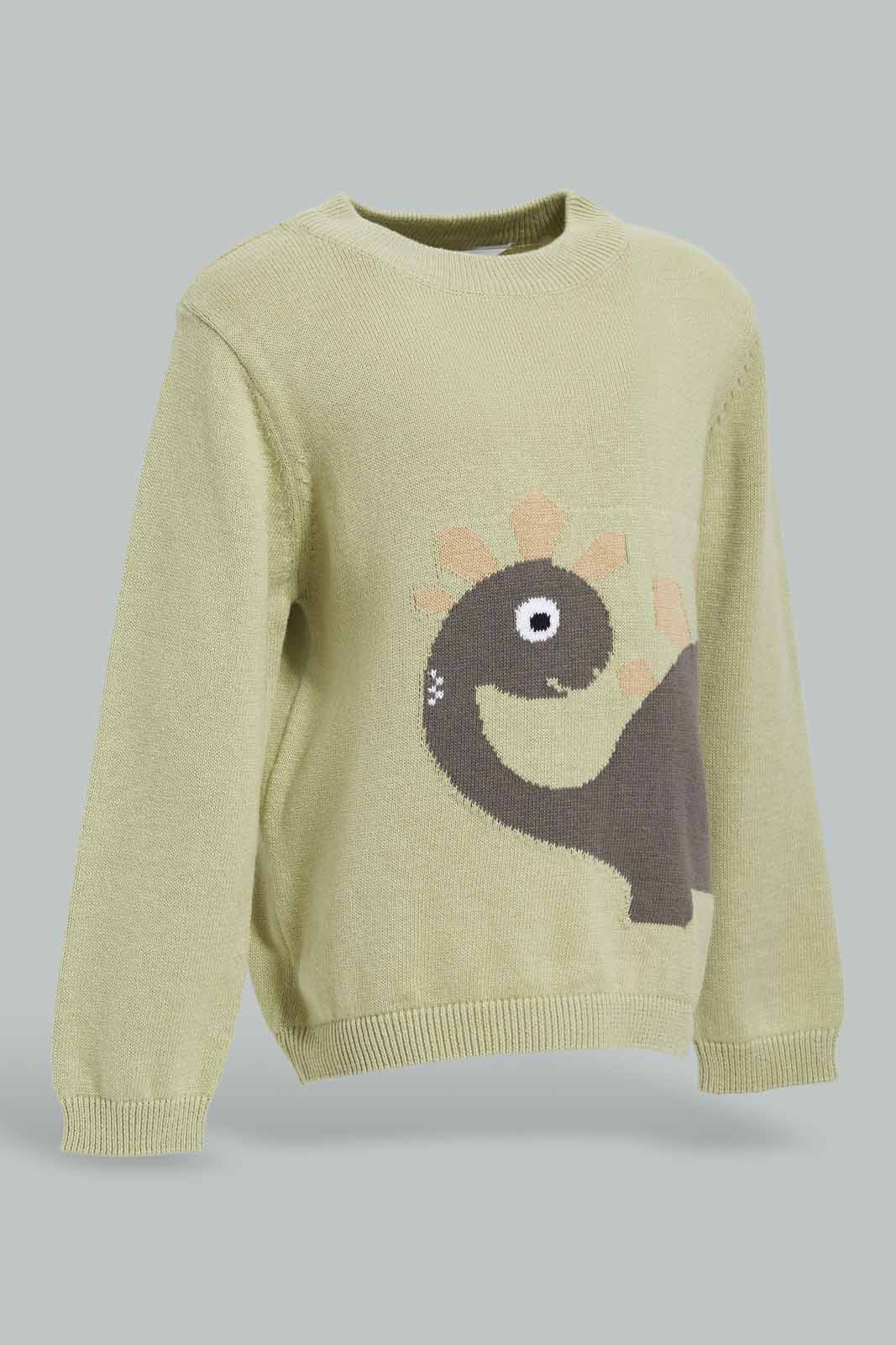 Redtag-Boys-Grey-Dino-Printed-Pullover-Category:Pullovers,-Colour:Grey,-Deals:New-In,-Filter:Infant-Boys-(3-to-24-Mths),-INB-Pullovers,-New-In-INB-APL,-Non-Sale,-Section:Boys-(0-to-14Yrs),-W22B-Infant-Boys-3 to 24 Months
