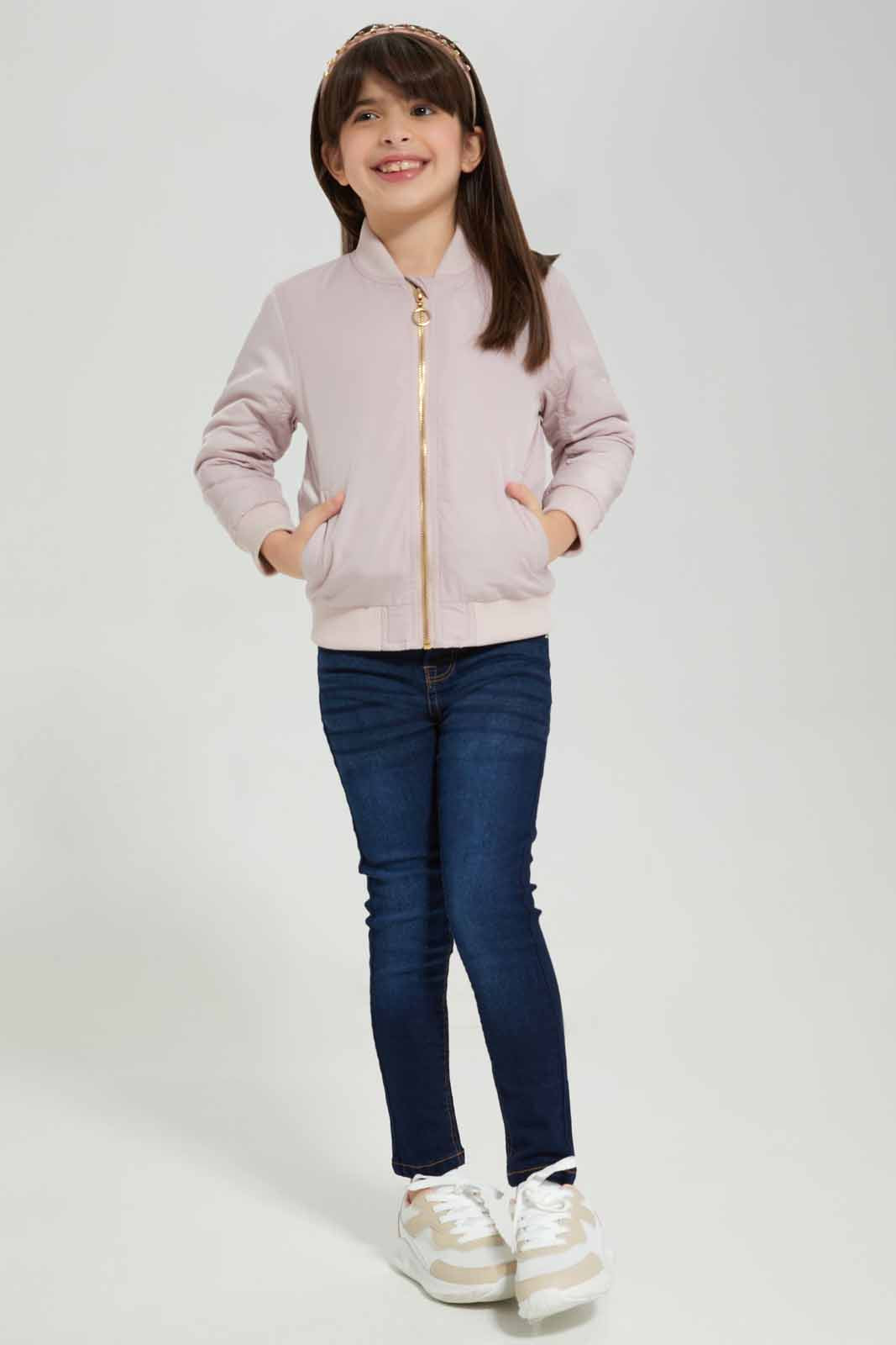 Redtag-Girls-Dark-Wash-Skinny-Jeans-Category:Jeans,-Colour:Dark-Wash,-Deals:New-In,-Filter:Girls-(2-to-8-Yrs),-GIR-Jeans,-New-In-GIR-APL,-Non-Sale,-Section:Girls-(0-to-14Yrs),-W22B-Girls-2 to 8 Years
