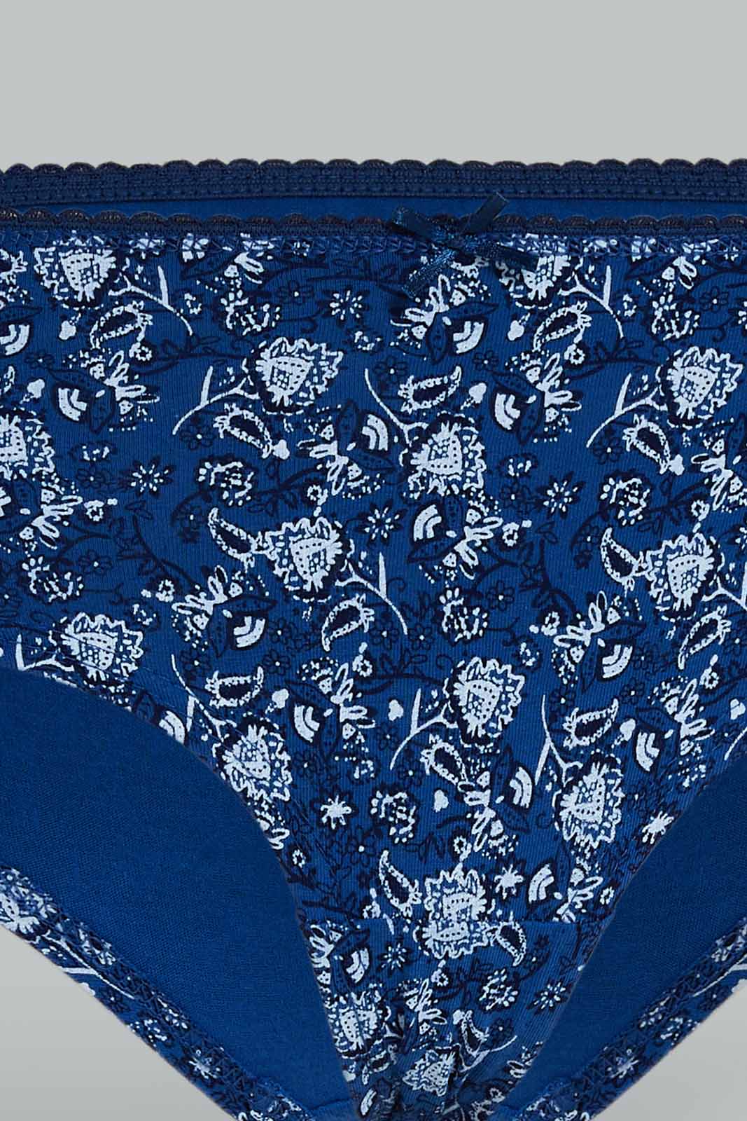 Redtag-Women-Assorted-Print/Plain-Boyleg-5-Pack-365,-Category:Briefs,-Colour:Assorted,-Deals:New-In,-Dept:Ladieswear,-Filter:Women's-Clothing,-New-In-Women-APL,-Non-Sale,-Section:Women,-Women-Briefs--