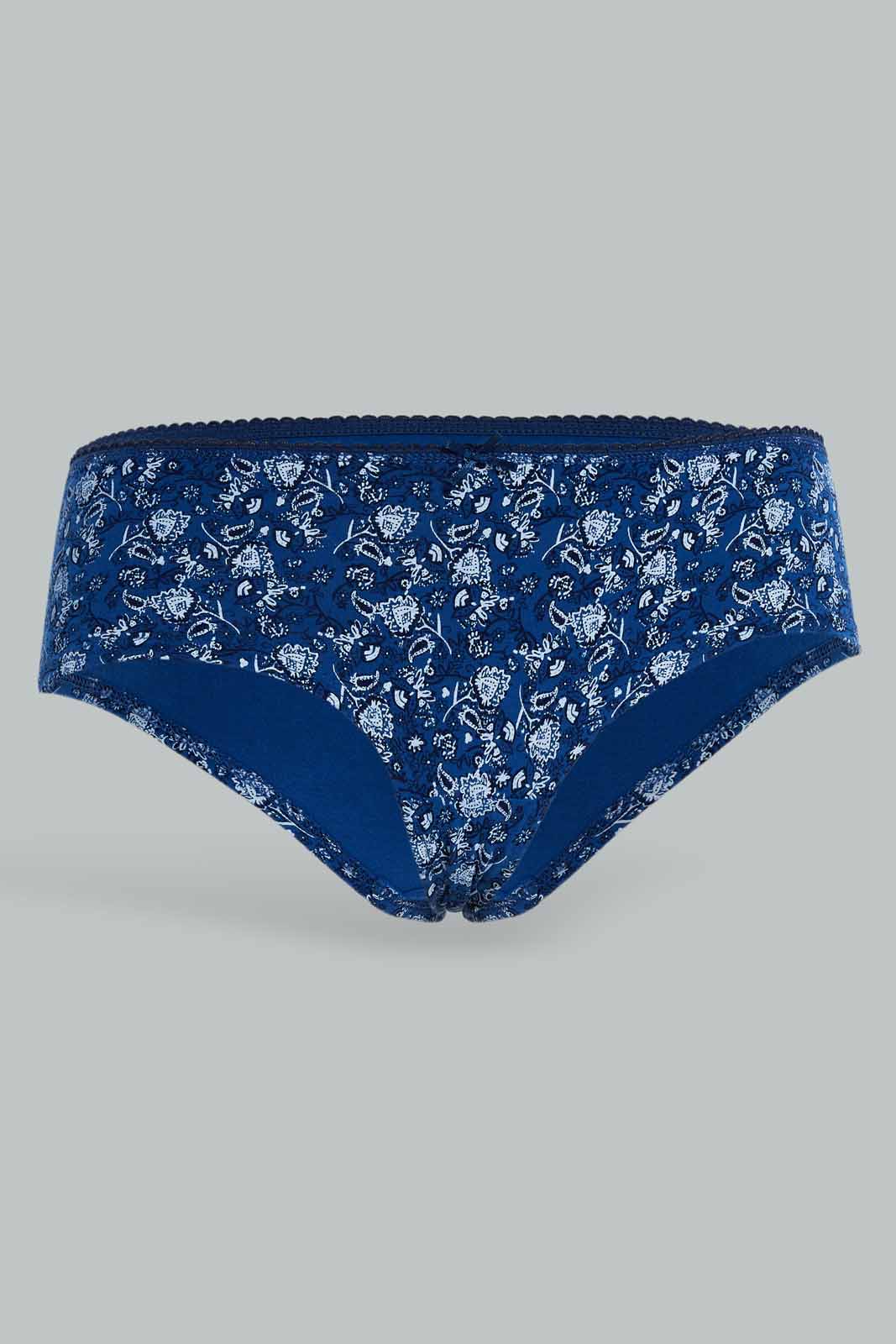 Redtag-Women-Assorted-Print/Plain-Boyleg-5-Pack-365,-Category:Briefs,-Colour:Assorted,-Deals:New-In,-Dept:Ladieswear,-Filter:Women's-Clothing,-New-In-Women-APL,-Non-Sale,-Section:Women,-Women-Briefs--