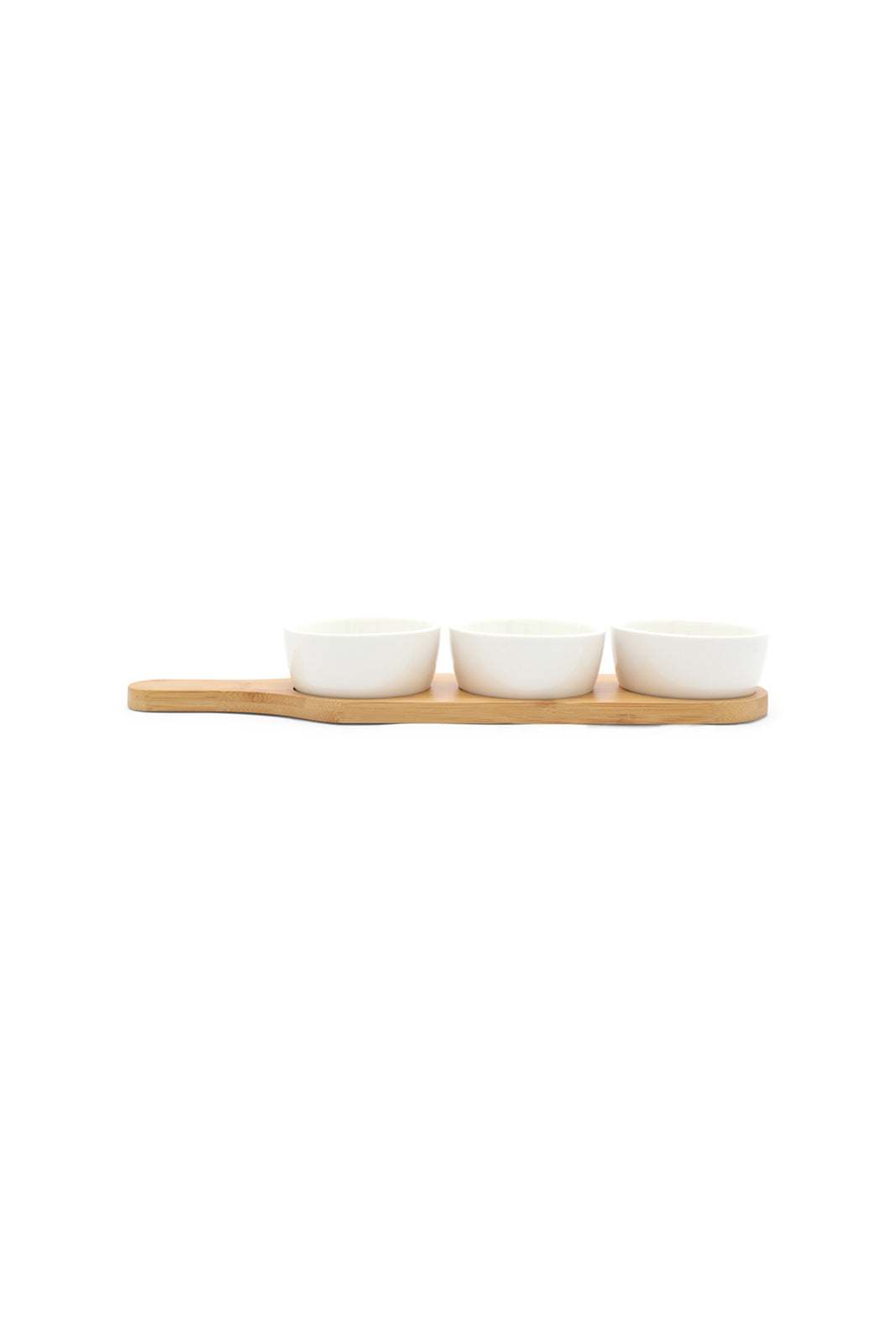 Redtag-White-Round-Bowl-With-Bamboo-Tray-(3-Piece)-Category:Bowls,-Colour:White,-Deals:New-In,-Dept:Home,-Filter:Home-Dining,-HMW-DIN-Serveware,-New-In-HMW-DIN,-Non-Sale,-Section:Homewares,-W22B-Home-Dining-