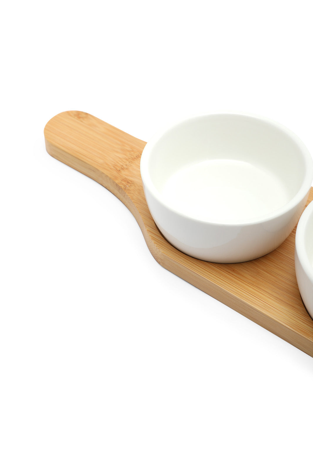 Redtag-White-Round-Bowl-With-Bamboo-Tray-(3-Piece)-Category:Bowls,-Colour:White,-Deals:New-In,-Dept:Home,-Filter:Home-Dining,-HMW-DIN-Serveware,-New-In-HMW-DIN,-Non-Sale,-Section:Homewares,-W22B-Home-Dining-