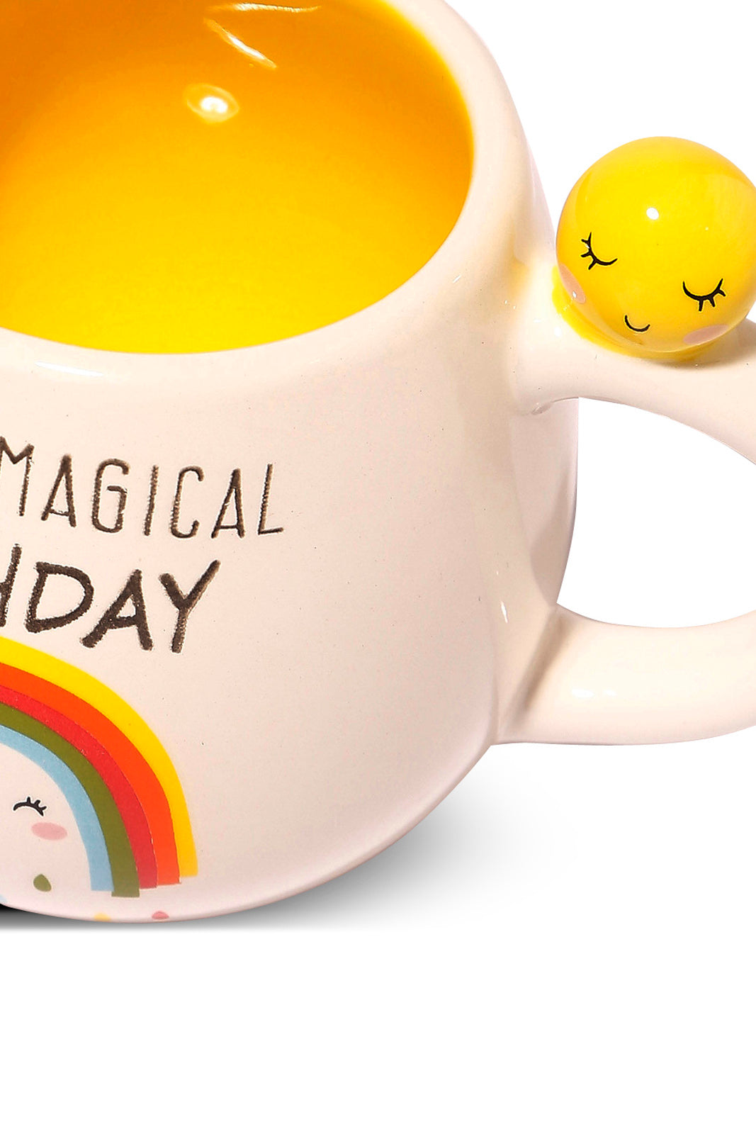 Redtag-Yellow-Happy-Birthday-Mug-Category:Cups-&-Mugs,-Colour:Yellow,-Deals:New-In,-Dept:Home,-Filter:Home-Dining,-HMW-DIN-Crockery,-New-In-HMW-DIN,-Non-Sale,-S23A,-Section:Homewares-Home-Dining-