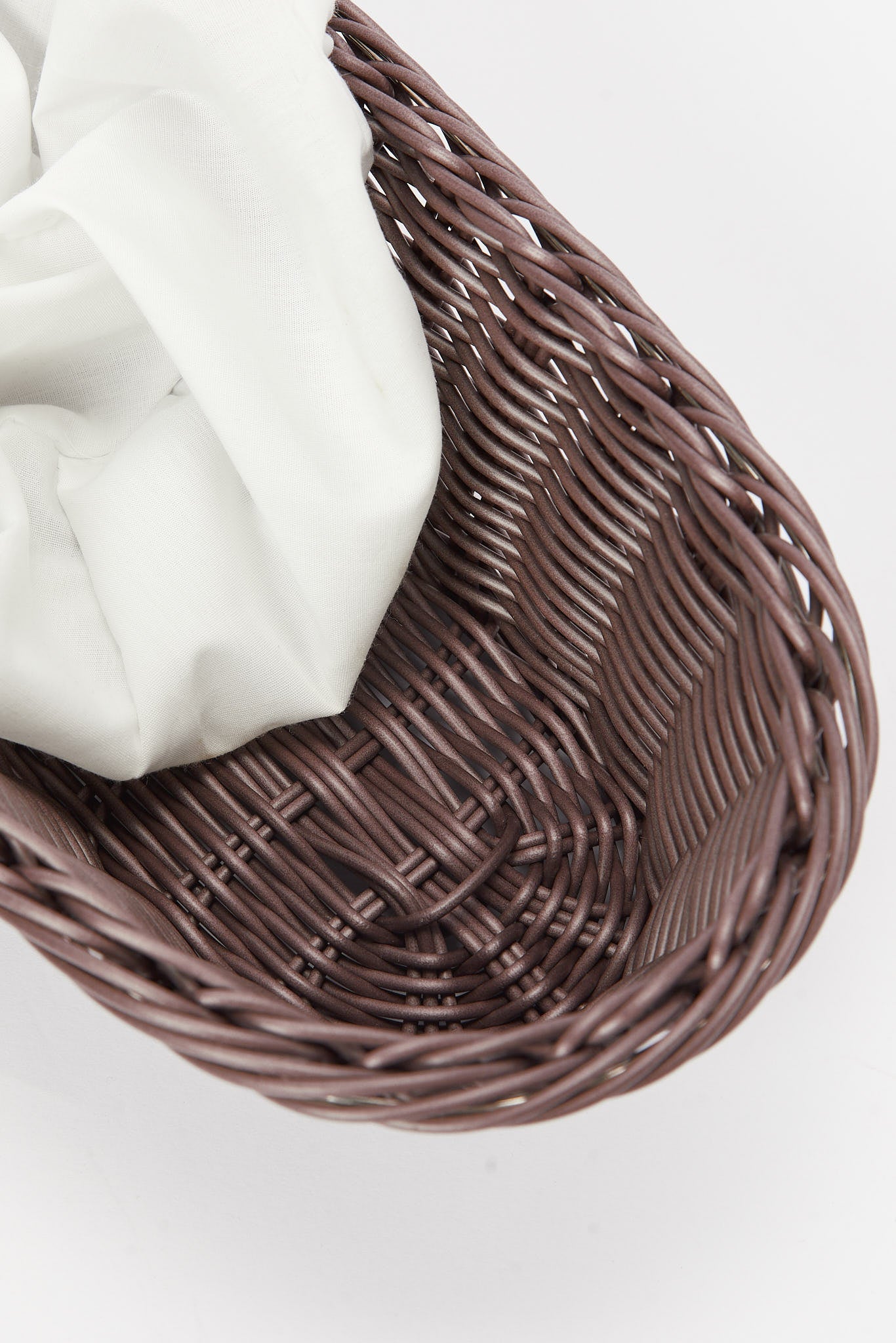 Redtag-Brown-Oval-Woven-Basket-With-Cloth-Category:Kitchen-Baskets,-Colour:Brown,-Deals:New-In,-Dept:Home,-Filter:Home-Dining,-HMW-DIN-Kitchen-Accessories,-New-In-HMW-DIN,-Non-Sale,-S23A,-Section:Homewares-Home-Dining-