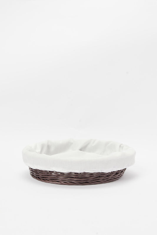 Redtag-Brown-Round-Woven-Basket-With-Cloth-Category:Kitchen-Baskets,-Colour:Brown,-Deals:New-In,-Dept:Home,-Filter:Home-Dining,-HMW-DIN-Kitchen-Accessories,-New-In-HMW-DIN,-Non-Sale,-S23A,-Section:Homewares-Home-Dining-
