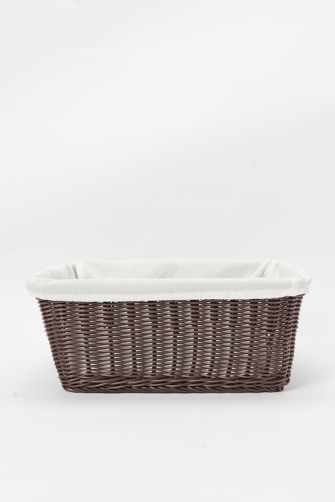 Redtag-Brown-Rectangular-Woven-Basket-With-Cloth-Category:Kitchen-Baskets,-Colour:Brown,-Deals:New-In,-Dept:Home,-Filter:Home-Dining,-HMW-DIN-Kitchen-Accessories,-New-In-HMW-DIN,-Non-Sale,-S23A,-Section:Homewares-Home-Dining-