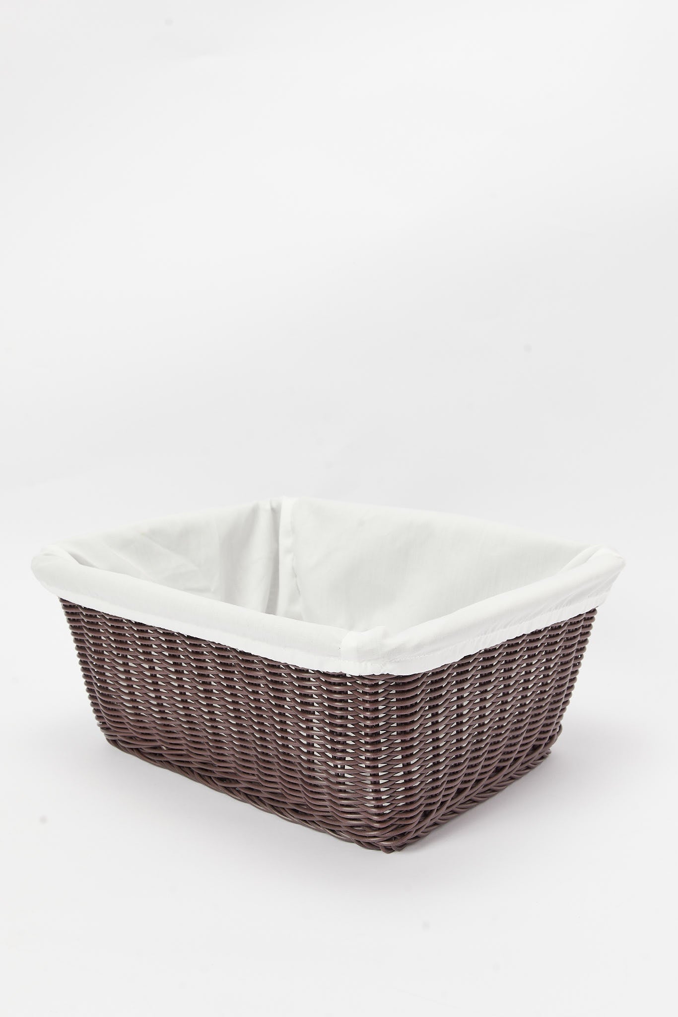 Redtag-Brown-Rectangular-Woven-Basket-With-Cloth-Category:Kitchen-Baskets,-Colour:Brown,-Deals:New-In,-Dept:Home,-Filter:Home-Dining,-HMW-DIN-Kitchen-Accessories,-New-In-HMW-DIN,-Non-Sale,-S23A,-Section:Homewares-Home-Dining-