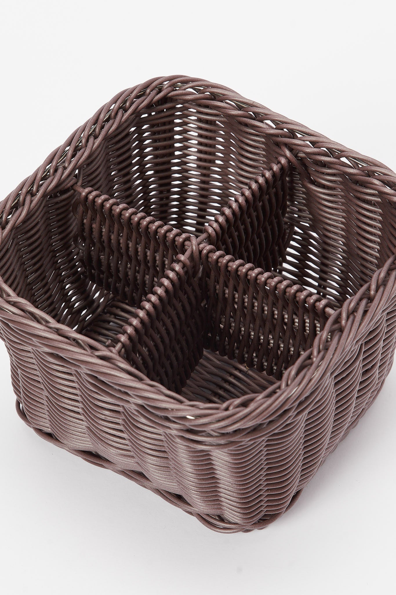 Redtag-Brown-Square-Cultery-Woven-Basket-Category:Kitchen-Baskets,-Colour:Brown,-Deals:New-In,-Dept:Home,-Filter:Home-Dining,-HMW-DIN-Kitchen-Accessories,-New-In-HMW-DIN,-Non-Sale,-S23A,-Section:Homewares-Home-Dining-