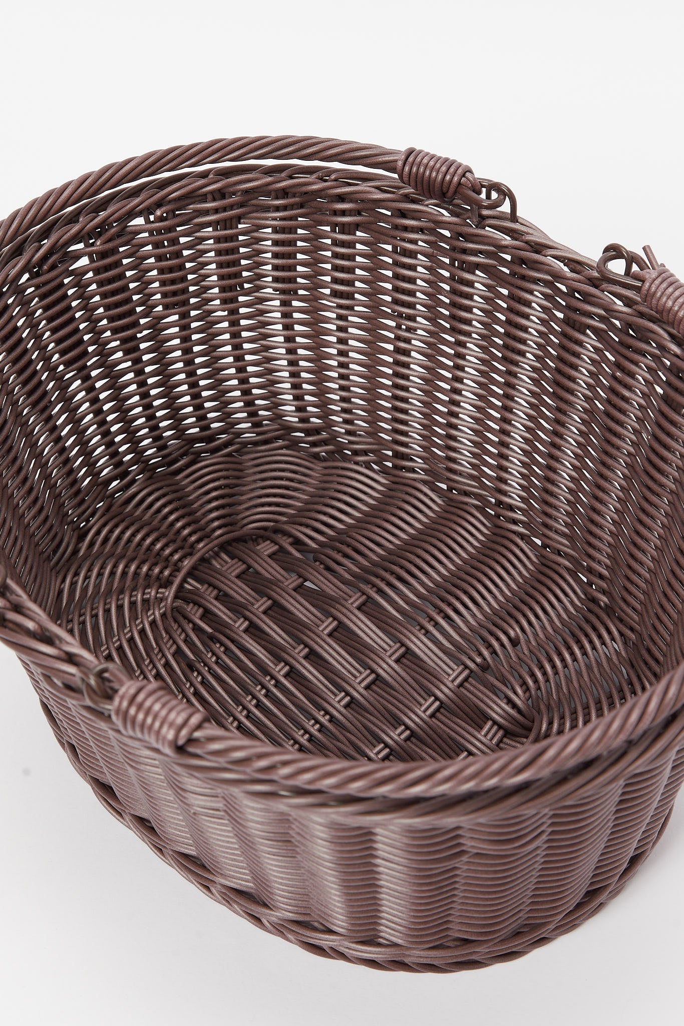 Redtag-Brown-Oval-Woven-Basket-With-Handles-Category:Kitchen-Baskets,-Colour:Brown,-Deals:New-In,-Dept:Home,-Filter:Home-Dining,-HMW-DIN-Kitchen-Accessories,-New-In-HMW-DIN,-Non-Sale,-S23A,-Section:Homewares-Home-Dining-