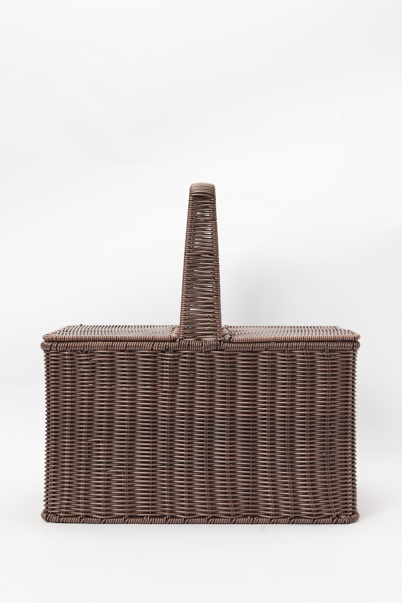 Redtag-Brown-Rectangle-Woven-Basket-With-Cover-&-Handles-(Without-Cloth-Fabric)-Category:Kitchen-Baskets,-Colour:Brown,-Deals:New-In,-Dept:Home,-Filter:Home-Dining,-HMW-DIN-Kitchen-Accessories,-New-In-HMW-DIN,-Non-Sale,-S23A,-Section:Homewares-Home-Dining-
