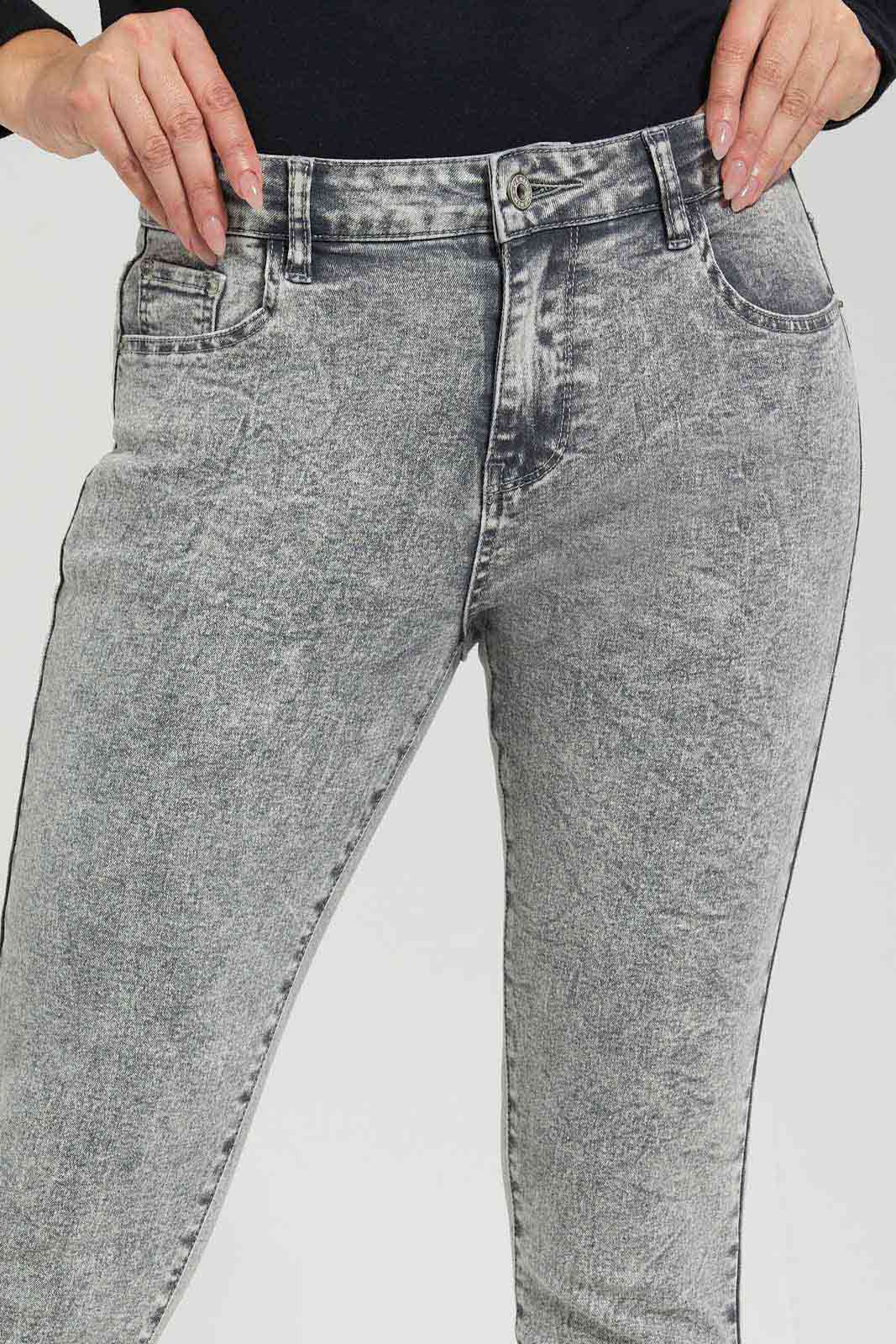 Redtag-Women-Grey-Acid-Wash-Mid-Waist-Slim-Fit-Jeans-Category:Jeans,-Colour:Stonewash,-Deals:New-In,-Filter:Women's-Clothing,-FIT-WALL-(FTW),-New-In-Women-APL,-Non-Sale,-Section:Women,-W22B,-Women-Jeans-Women's-