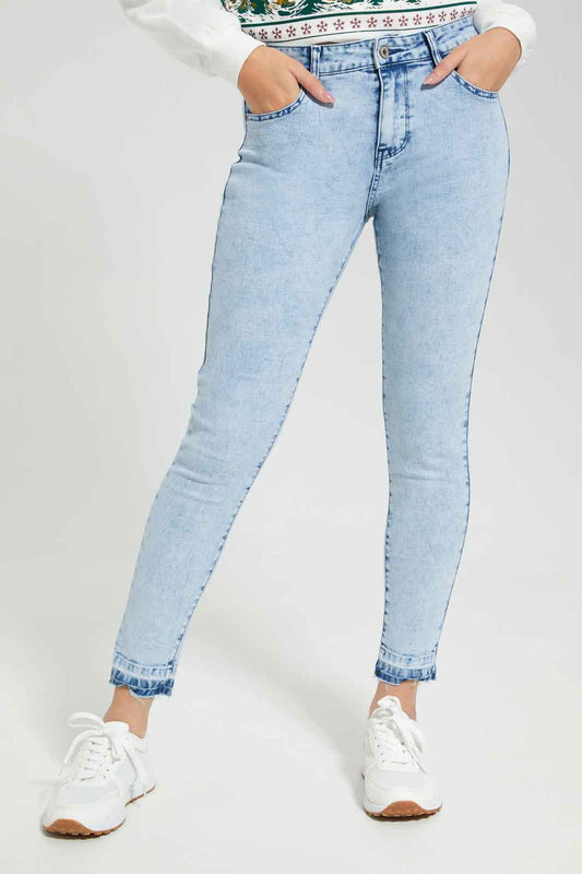 Redtag-Women-Blue-Acid-Wash-Mid-Waist-Slim-Fit-Jeans-Category:Jeans,-Colour:Grey,-Deals:New-In,-Filter:Women's-Clothing,-FIT-WALL-(FTW),-New-In-Women-APL,-Non-Sale,-Section:Women,-W22B,-Women-Jeans-Women's-