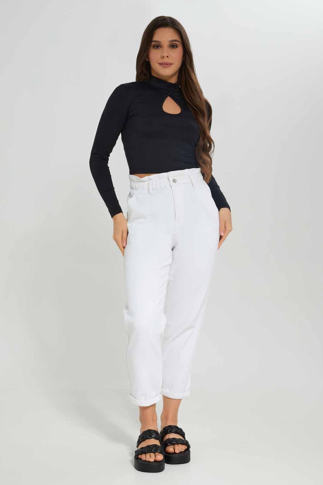 Redtag-Women-White-Wash-Baggy-Fit-Jeans-Category:Jeans,-Colour:White,-Deals:New-In,-Dept:Ladieswear,-Filter:Women's-Clothing,-FIT-WALL-(FTW),-New-In-Women-APL,-Non-Sale,-Section:Women,-W22B,-Women-Jeans-Women's-