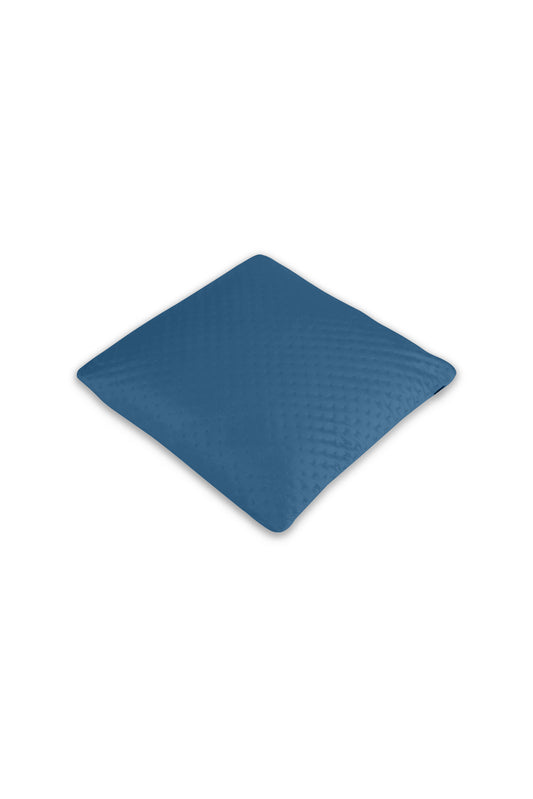 Redtag-Blue-Dotted-Plain-Velvet-Cushion-Category:Cushions,-Colour:Blue,-Deals:New-In,-Dept:Home,-Filter:Home-Bedroom,-HMW-BED-Cushions,-New-In-HMW-BED,-Non-Sale,-S23A,-Section:Homewares-Home-Bedroom-