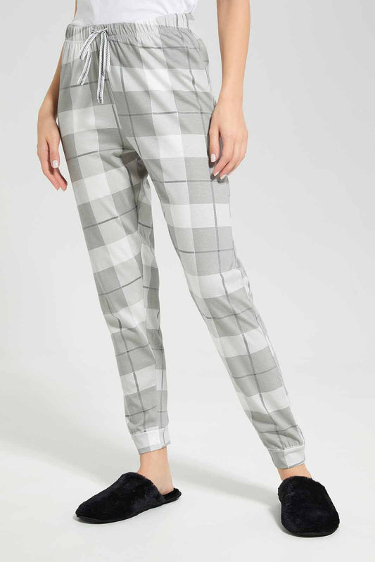Redtag-Women-Black-Color-Check-Pyjama-Bottom-Category:Pyjama-Bottoms,-Colour:Black,-Deals:New-In,-Filter:Women's-Clothing,-New-In-Women-APL,-Non-Sale,-Section:Women,-TBL,-W22B,-Women-Pyjama-Bottoms--