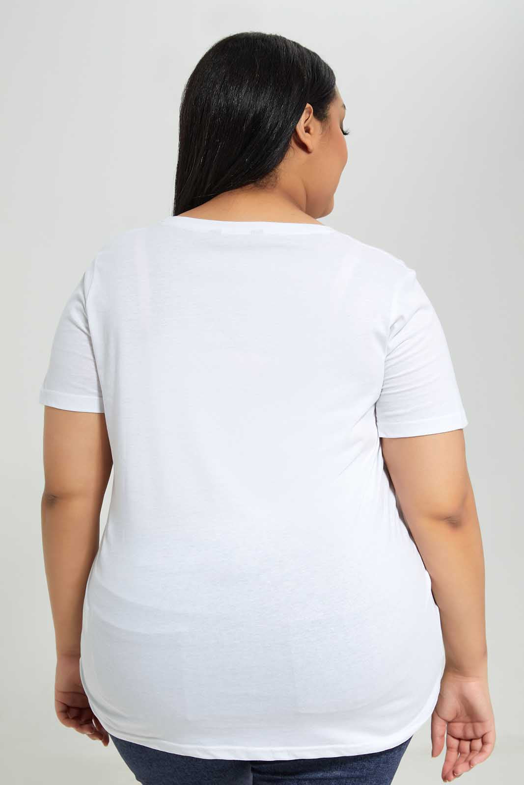 Redtag-Women-White-Graphic-T-Shirt-Category:T-Shirts,-Colour:White,-Deals:New-In,-Dept:Ladieswear,-Filter:Plus-Size,-LDP-T-Shirts,-New-In-LDP-APL,-Non-Sale,-Section:Women,-TBL,-W22B-Women's-
