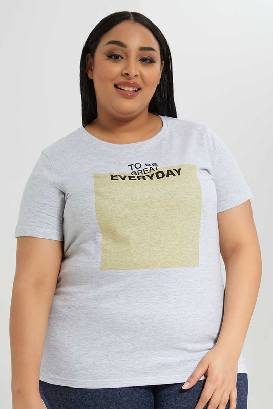 Redtag-Women-Pale-Grey-Crew-Neck-Graphic-T-Shirt-Category:T-Shirts,-Colour:Grey,-Deals:New-In,-Filter:Plus-Size,-LDP-T-Shirts,-New-In-LDP-APL,-Non-Sale,-Section:Women,-TBL,-W22B-Women's-