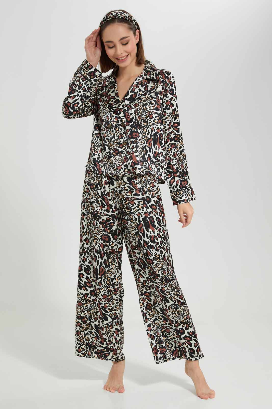 Redtag-Women-White-Satin-Aop-Pjs-With-Headband-Category:Pyjama-Sets,-Colour:White,-Deals:New-In,-Filter:Women's-Clothing,-New-In-Women-APL,-Non-Sale,-Section:Women,-W22A,-Women-Pyjama-Sets--