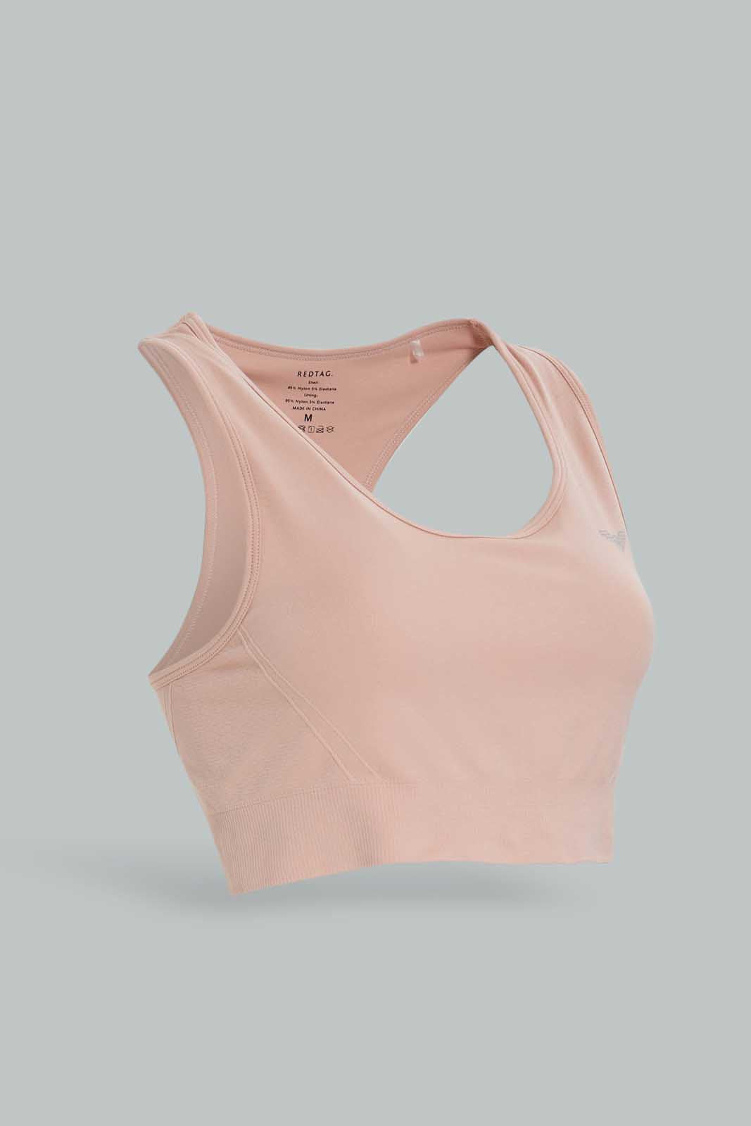 Redtag-Women-Sports-Bra-Category:T-Shirts,-Colour:Apricot,-Deals:New-In,-Dept:Ladieswear,-Filter:Women's-Clothing,-New-In-Women-APL,-Non-Sale,-Section:Women,-W22B,-Women-T-Shirts-Women's-