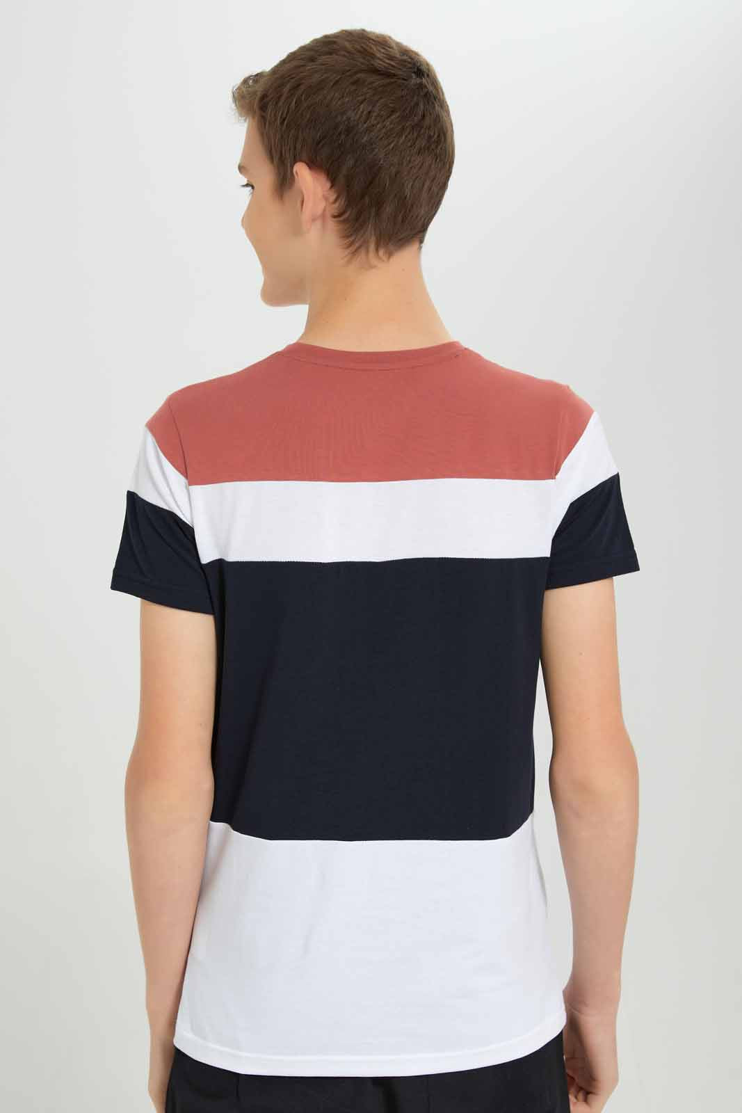 Redtag-Boys-Assorted-Colorblock-Tee-BSR-T-Shirts,-Category:T-Shirts,-Colour:Assorted,-Deals:New-In,-Filter:Senior-Boys-(8-to-14-Yrs),-New-In-BSR-APL,-Non-Sale,-Section:Boys-(0-to-14Yrs),-W22B-Senior-Boys-9 to 14 Years