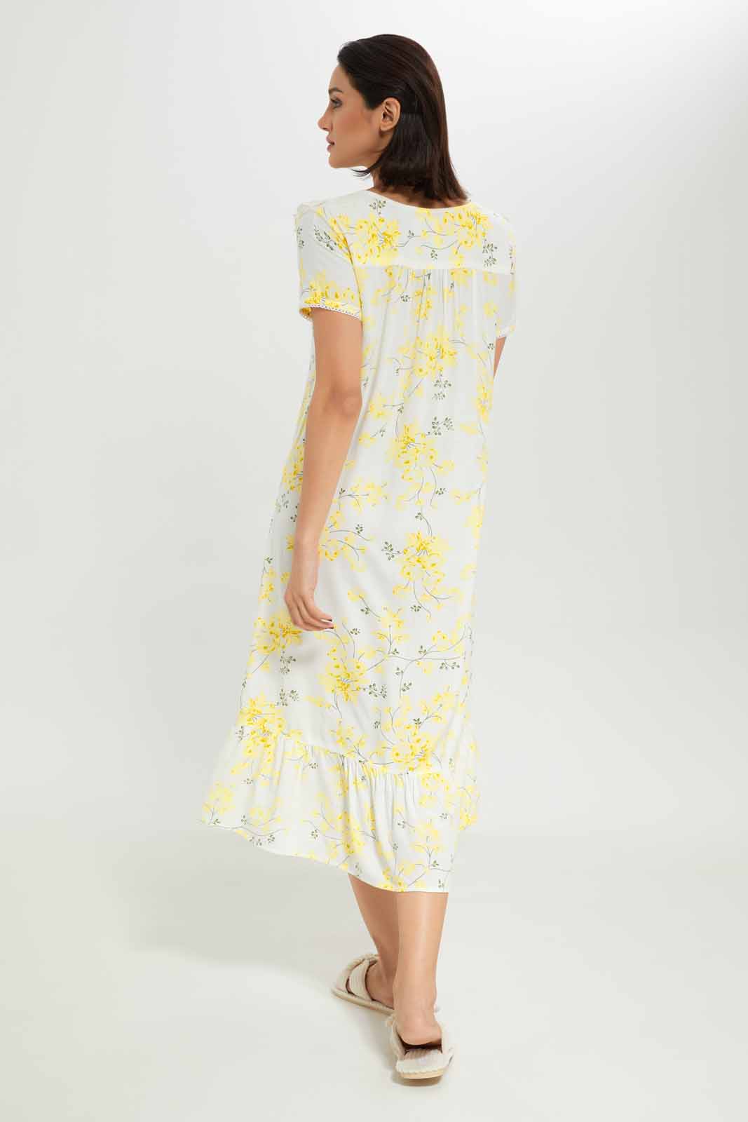 Redtag-Women-Assorted-Short-Sleeves-Aop-Ladies-Night-Gown-Category:Nightgowns,-Colour:Assorted,-Deals:New-In,-Dept:Ladieswear,-Filter:Women's-Clothing,-New-In-Women-APL,-Non-Sale,-Section:Women,-W22A,-Women-Nightgowns--