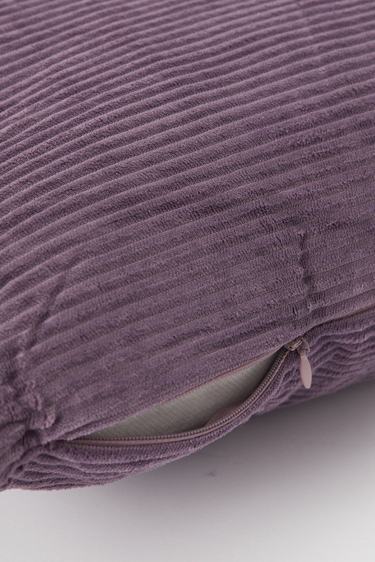 Redtag-Purple-Stripe-Velvet-Cushion-Category:Cushions,-Colour:Purple,-Deals:New-In,-Dept:Home,-Filter:Home-Bedroom,-H1:HMW,-H2:BED,-H3:BCC,-H4:CUS,-HMW-BED-Cushions,-New-In-HMW-BED,-Non-Sale,-S23B,-Season:S23B,-Section:Homewares-Home-Bedroom-