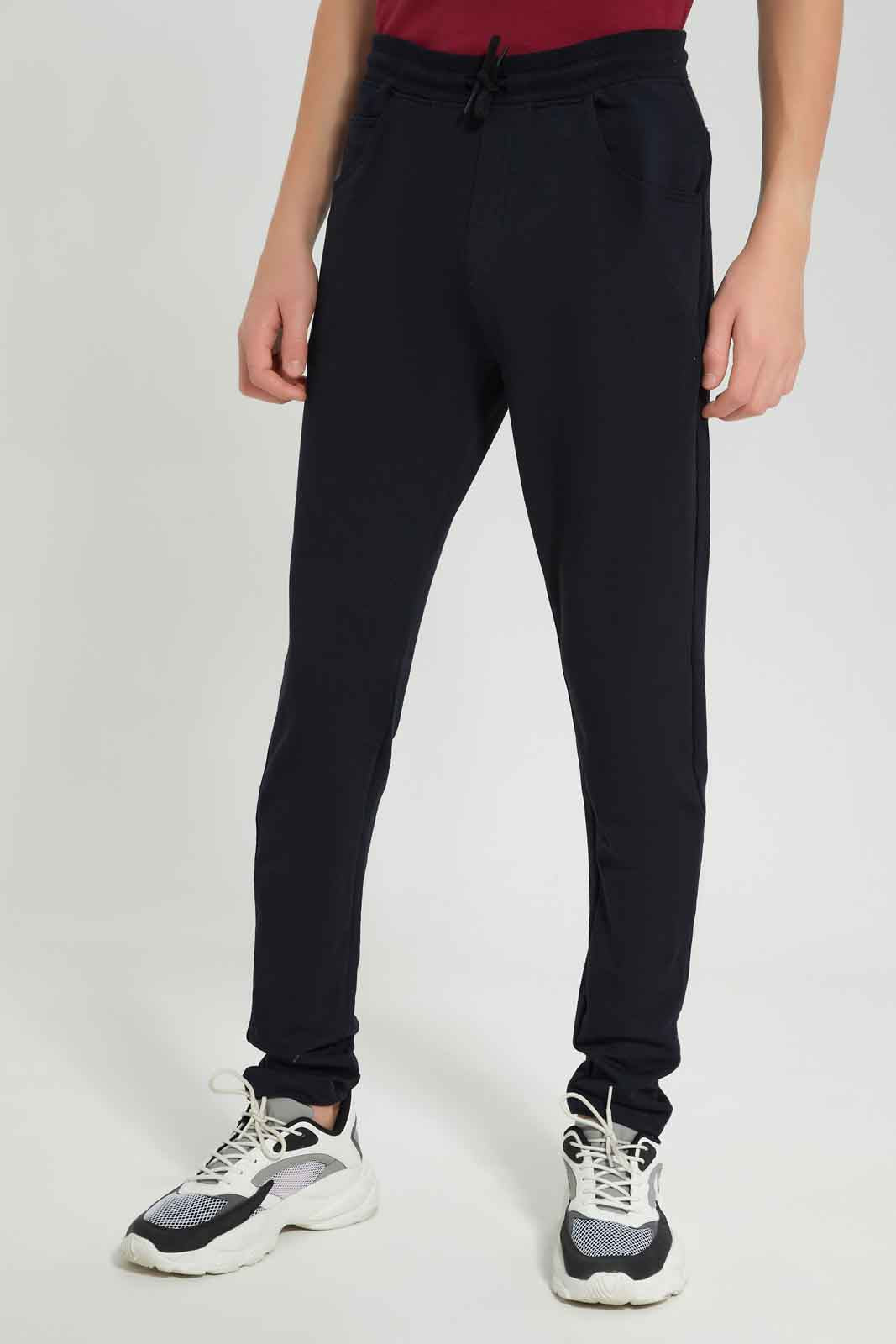Redtag-Boys-Black-Stretch-Active-Pants-BSR-Joggers,-Category:Joggers,-Colour:Black,-Deals:New-In,-Dept:Boys,-Filter:Senior-Boys-(8-to-14-Yrs),-New-In-BSR-APL,-Non-Sale,-Section:Boys-(0-to-14Yrs),-VLM,-W22B-Senior-Boys-9 to 14 Years