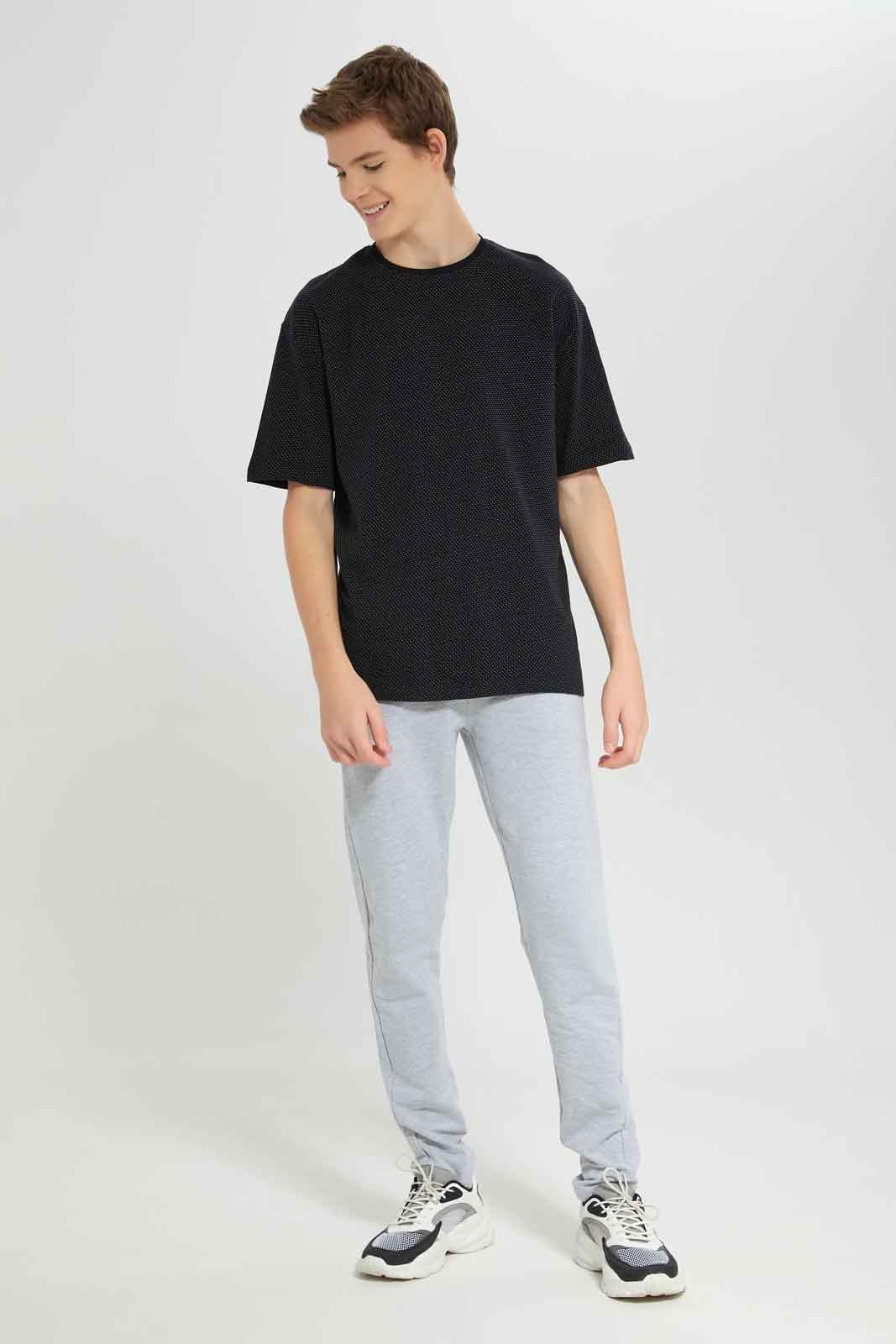 Redtag-Boys-Grey-Mel-Stretch-Active-Pants-BSR-Joggers,-Category:Joggers,-Colour:Grey,-Deals:New-In,-Dept:Boys,-Filter:Senior-Boys-(8-to-14-Yrs),-New-In-BSR-APL,-Non-Sale,-Section:Boys-(0-to-14Yrs),-VLM,-W22B-Senior-Boys-9 to 14 Years